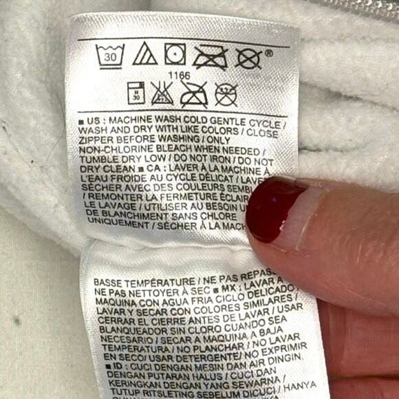 Old Navy One-Piece Fleece Snowsuit Boys 0-3M Blue Gray Check Hooded - Picture 8 of 9